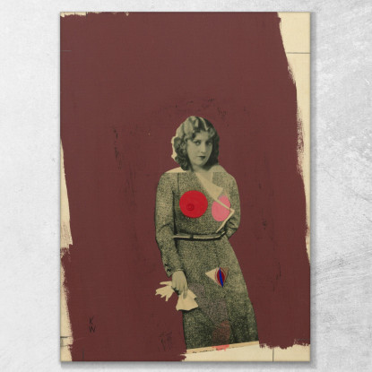 Ragazza Karl Wiener kwn348 quadro stampato su tela