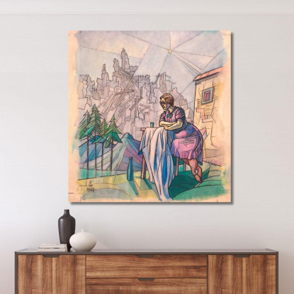 Senza Titolo 8 Karl Wiener kwn448 quadro stampato su tela