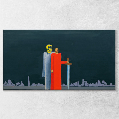 Vittoria E Morte Karl Wiener kwn661 quadro stampato su tela