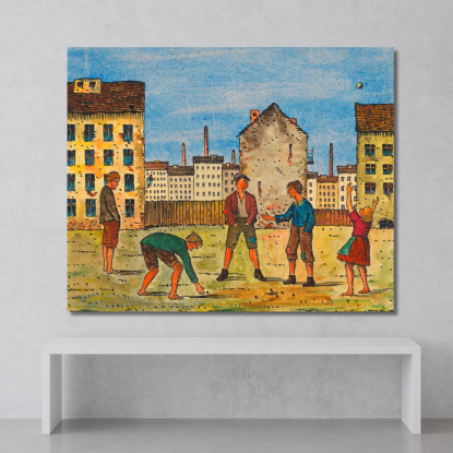 Bambini Che Giocano Karl Wiener kwn676 quadro stampato su tela