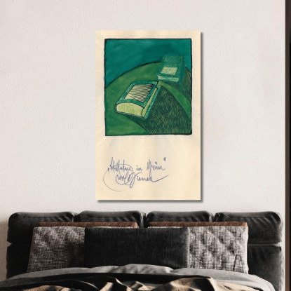 Natura Morta Nel Verde Karl Wiener kwn684 quadro stampato su tela
