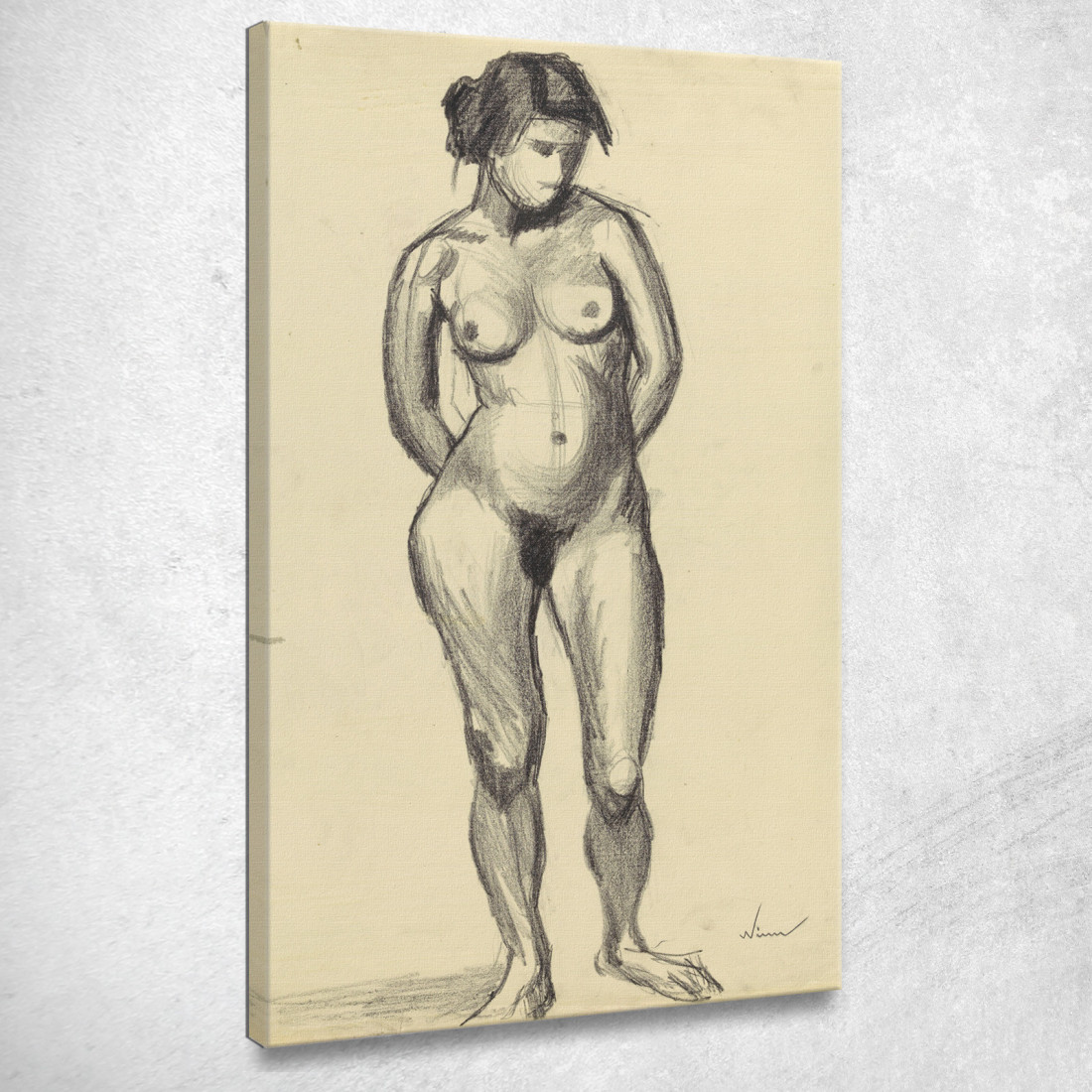 Nudo Femminile Karl Wiener kwn746 quadro stampato su tela Nudo Femminile Karl Wiener kwn746 quadro stampato su tela