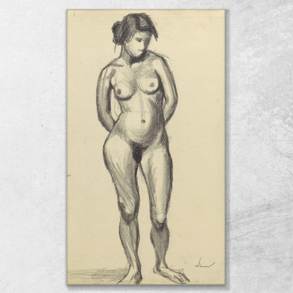 Nudo Femminile Karl Wiener kwn746 quadro stampato su tela