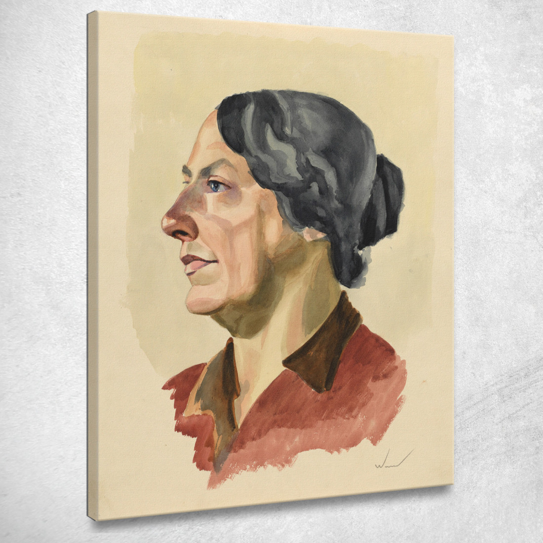Ritratto Femminile 3 Karl Wiener kwn750 quadro stampato su tela Ritratto Femminile 3 Karl Wiener kwn750 quadro stampato su tela