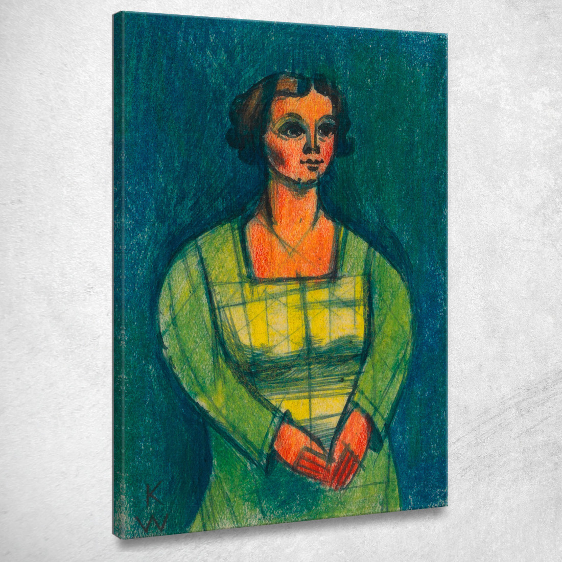Ritratto Femminile Tratto Da I 150 Fogli Karl Wiener kwn754 quadro stampato su tela Ritratto Femminile Tratto Da I 150 Fogli Karl Wiener kwn754 quadro stampato su tela