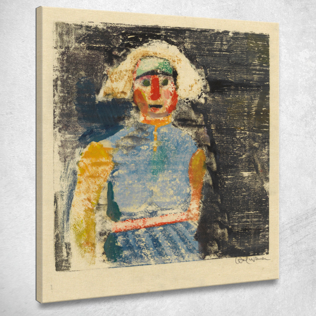Ritratto Femminile Ii Karl Wiener kwn758 quadro stampato su tela Ritratto Femminile Ii Karl Wiener kwn758 quadro stampato su tela
