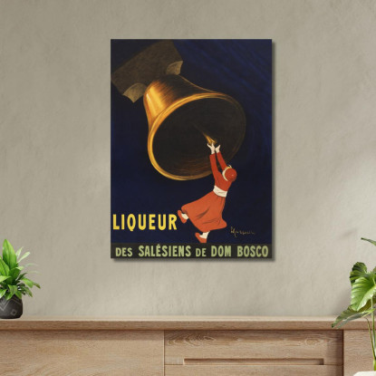 Liquore Angelus Dei Salesiani Di Dom Bosco Leonetto Cappiello lcp5 quadro stampato su tela