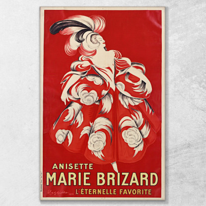 Anisette Marie Brizard L'Eterna Favorita Leonetto Cappiello lcp6 quadro stampato su tela