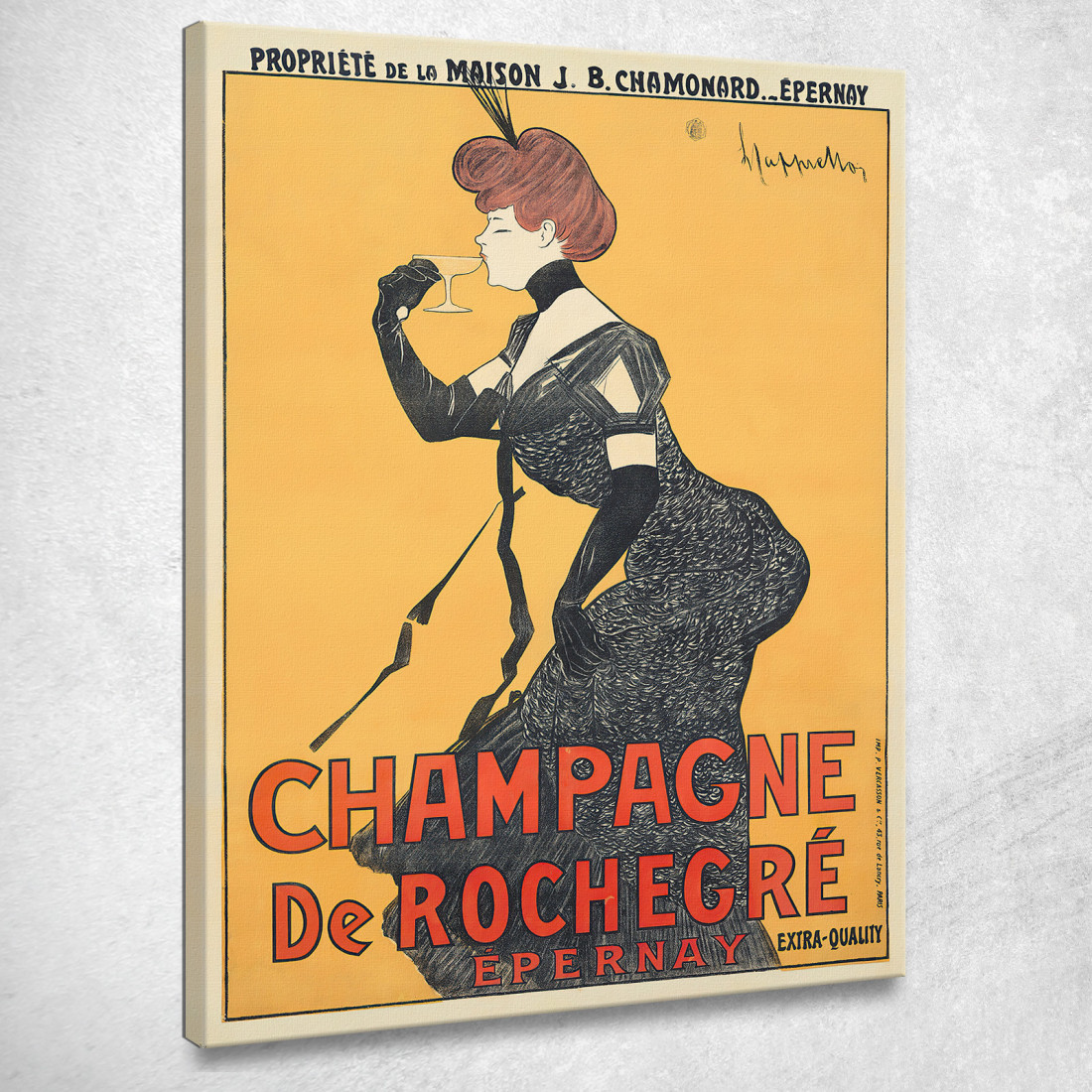 Champagne Rochegre Leonetto Cappiello lcp23 quadro stampato su tela Champagne Rochegre Leonetto Cappiello lcp23 quadro stampato su tela