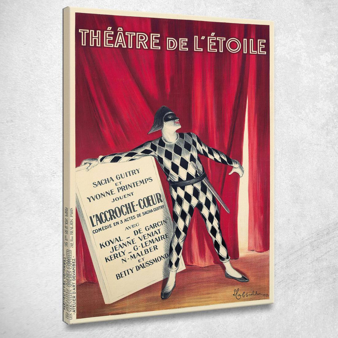 Teatro Delle Stelle Leonetto Cappiello lcp107 quadro stampato su tela Teatro Delle Stelle Leonetto Cappiello lcp107 quadro stampato su tela