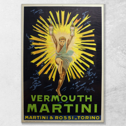 Vermut Martini Leonetto Cappiello lcp112 quadro stampato su tela