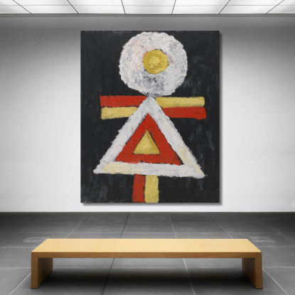 Figura Geometrica Marsden Hartley mhr11 quadro stampato su tela