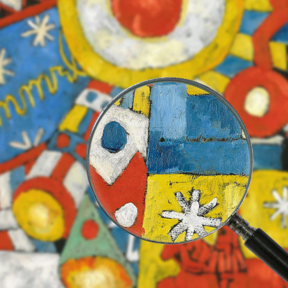 Oggetto Del Cielo Invernale Marsden Hartley mhr12 quadro stampato su tela