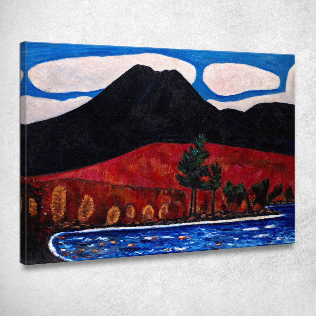 Monte Katahdin Maine Autunno Marsden Hartley mhr18 quadro stampato su tela