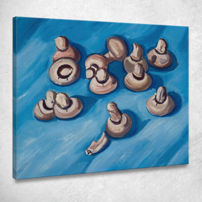 Funghi Su Sfondo Blu Marsden Hartley mhr19 quadro stampato su tela