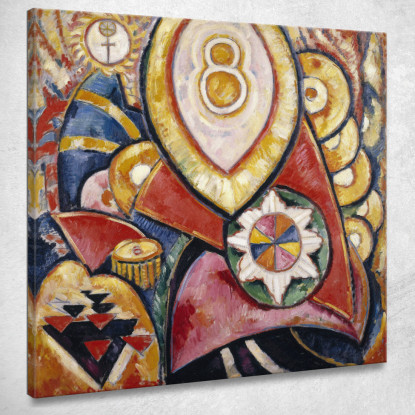 Dipinto N. 48 Marsden Hartley mhr24 quadro stampato su tela