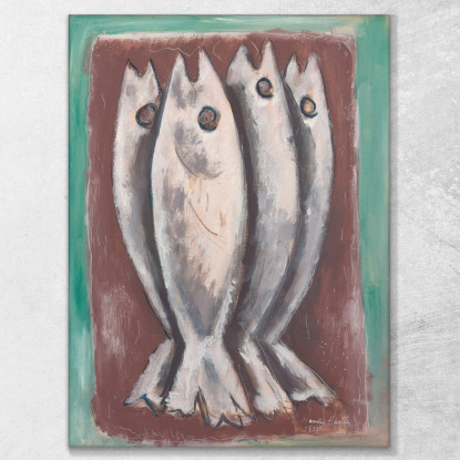 Fantasmi Del Mare Marsden Hartley mhr32 quadro stampato su tela