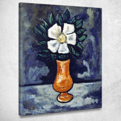 Fiore Bianco Marsden Hartley mhr57 quadro stampato su tela