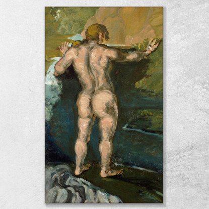 Bagnante E Rocce Paul Cézanne pcz7 quadro stampato su tela