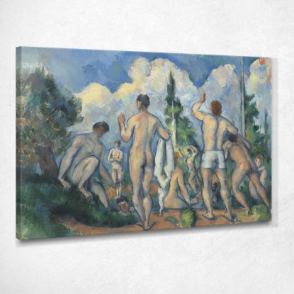 Bagnanti Paul Cézanne pcz9 quadro stampato su tela