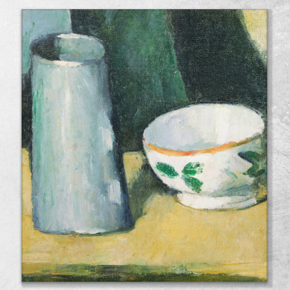 Ciotola E Lattiera Paul Cézanne pcz12 quadro stampato su tela