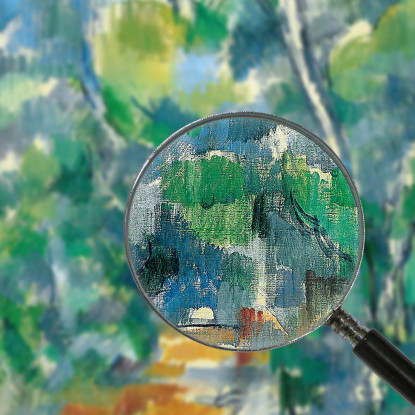 Scena Della Foresta Paul Cézanne pcz25 quadro stampato su tela