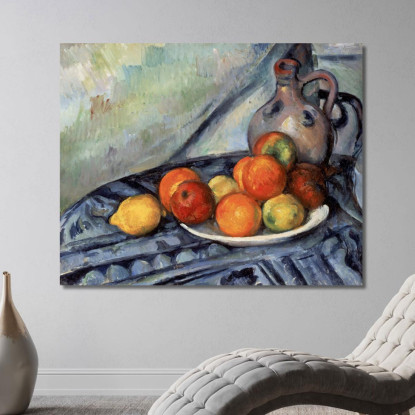 Frutta E Una Brocca Su Un Tavolo Paul Cézanne pcz26 quadro stampato su tela