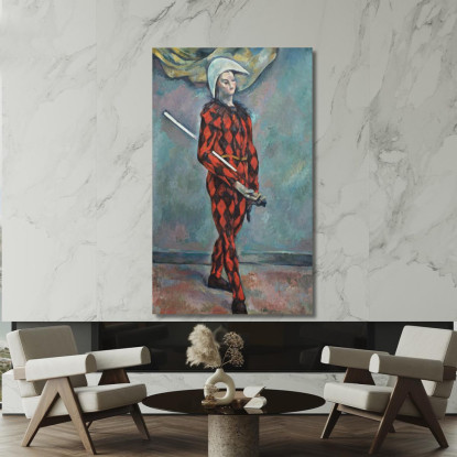 Arlecchino Paul Cézanne pcz32 quadro stampato su tela