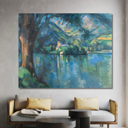 Lago Di Annecy Paul Cézanne pcz39 quadro stampato su tela