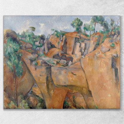La Cava Di Bibémus Paul Cézanne pcz41 quadro stampato su tela
