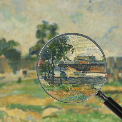 Paesaggio Vicino A Parigi Paul Cézanne pcz44 quadro stampato su tela
