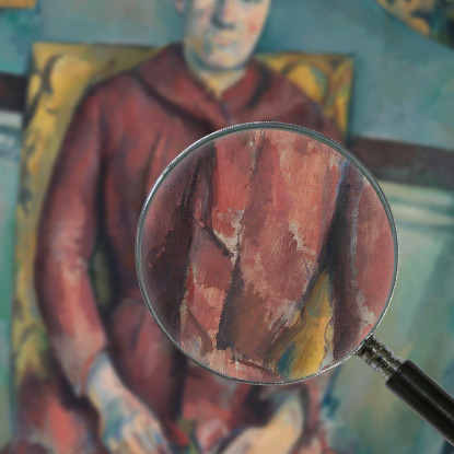Signora Paul Cézanne pcz50 quadro stampato su tela