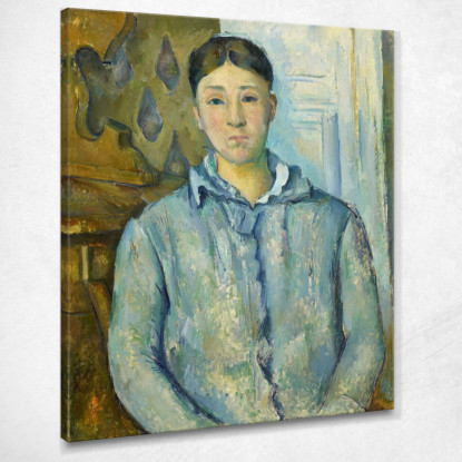 Signora Paul Cézanne pcz54 quadro stampato su tela