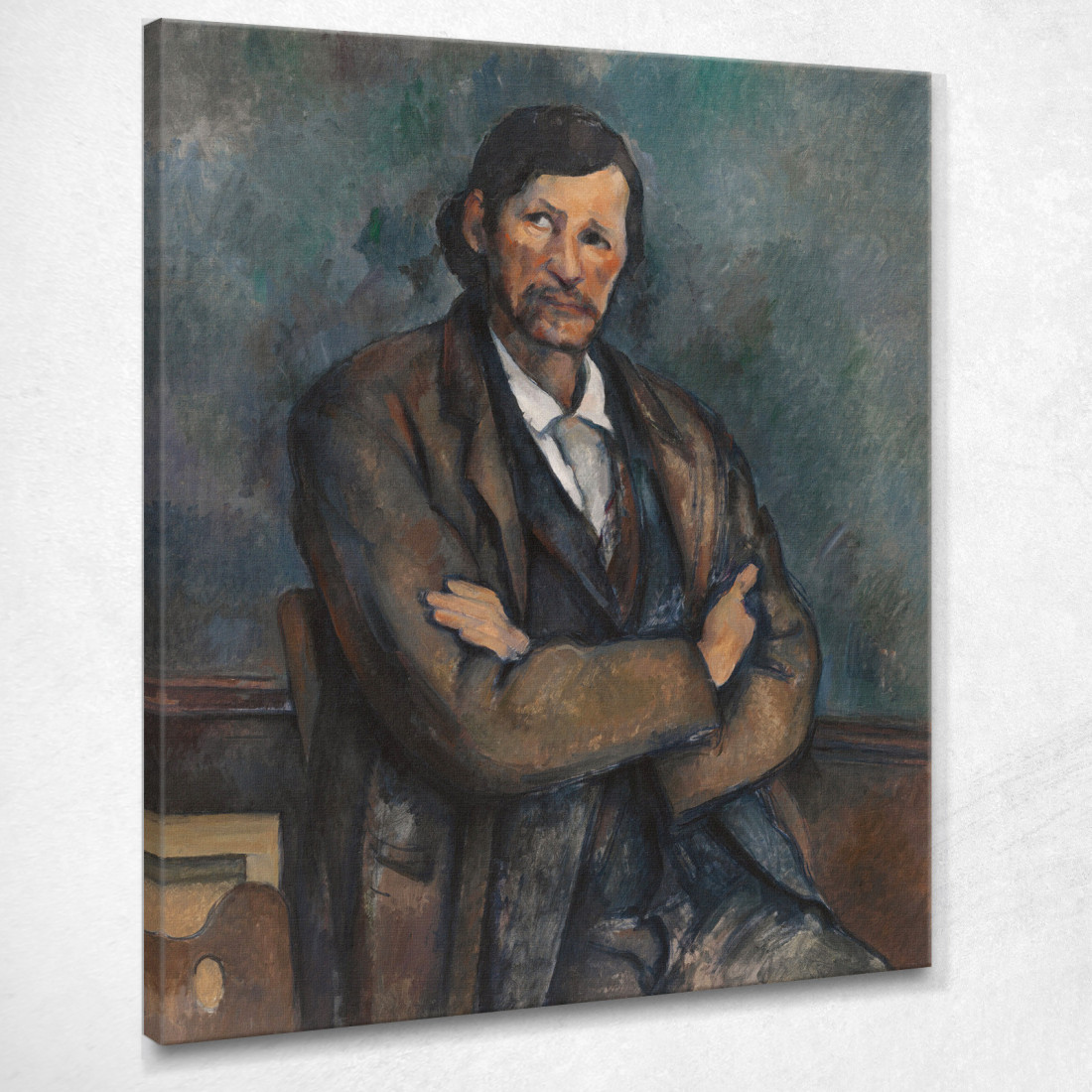 Uomo Con Le Braccia Incrociate Paul Cézanne pcz59 quadro stampato su tela Uomo Con Le Braccia Incrociate Paul Cézanne pcz59 quadro stampato su tela
