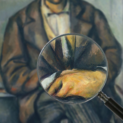 Contadino Seduto Paul Cézanne pcz82 quadro stampato su tela
