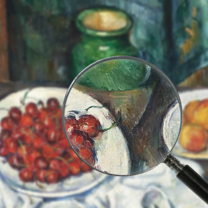 Natura Morta Con Ciliegie E Pesche Paul Cézanne pcz93 quadro stampato su tela