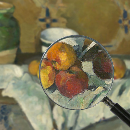 Natura Morta Con Vasetto Coppa E Mele Paul Cézanne pcz97 quadro stampato su tela