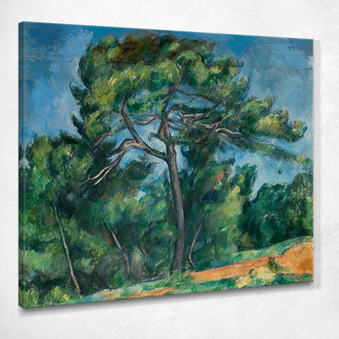 Il Grande Pino Paul Cézanne pcz115 quadro stampato su tela