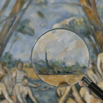 I Grandi Bagnanti Paul Cézanne pcz118 quadro stampato su tela