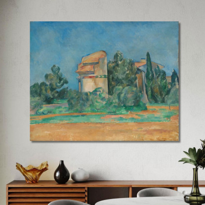 La Torre Dei Piccioni Al Bellevue Paul Cézanne pcz122 quadro stampato su tela