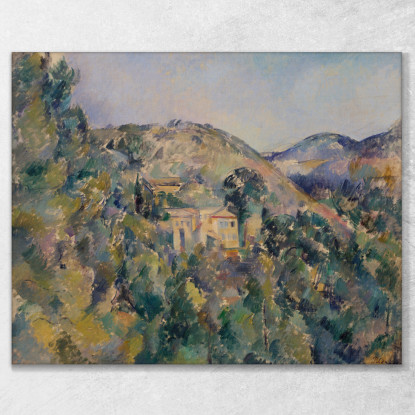 Veduta Del Domaine Saint-Joseph Paul Cézanne pcz134 quadro stampato su tela