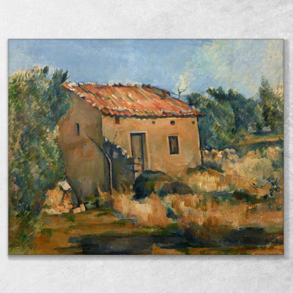 Casa Abbandonata Vicino A Aix-En-Provence Paul Cézanne pcz140 quadro stampato su tela