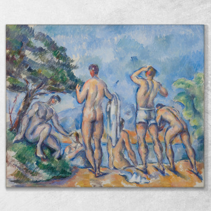 Bagnanti 2 Paul Cézanne pcz146 quadro stampato su tela