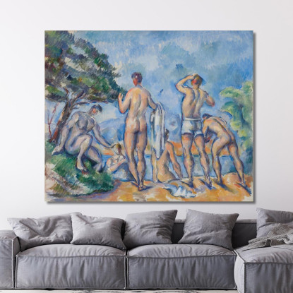 Bagnanti 2 Paul Cézanne pcz146 quadro stampato su tela