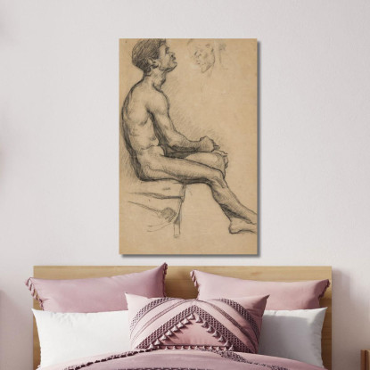 Uomo Nudo Paul Cézanne pcz158 quadro stampato su tela