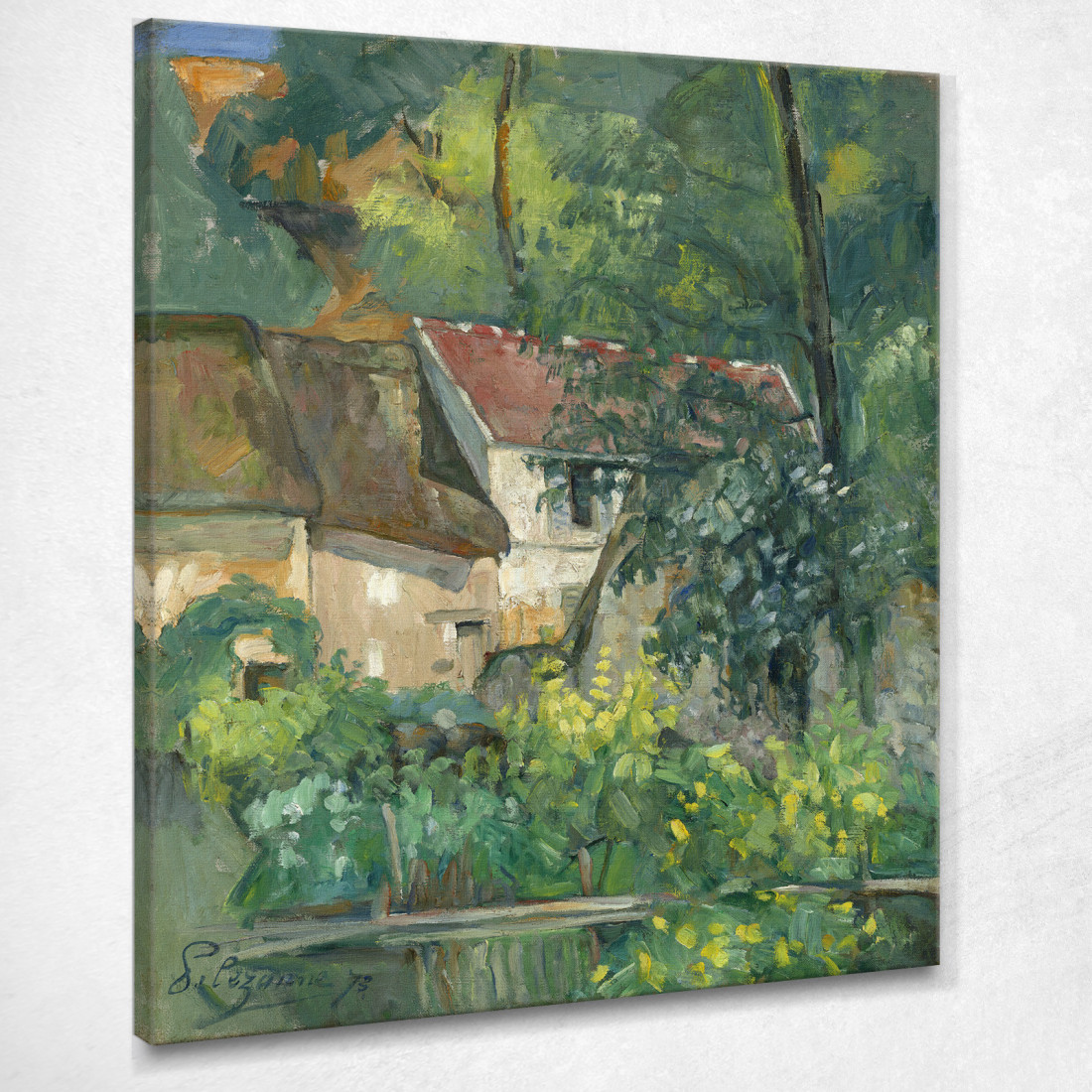 Casa Di Père Lacroix Paul Cézanne pcz159 quadro stampato su tela Casa Di Père Lacroix Paul Cézanne pcz159 quadro stampato su tela