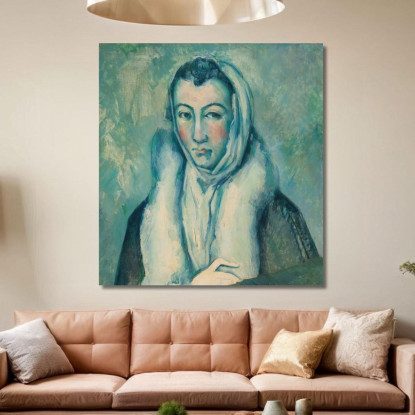 La Donna Con L'Ermellino Secondo El Greco Paul Cézanne pcz162 quadro stampato su tela