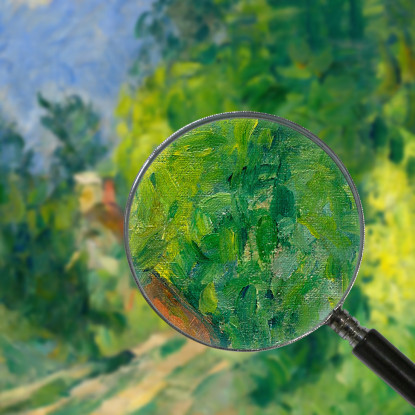 La Strada Rotante Nel Sottobosco Paul Cézanne pcz166 quadro stampato su tela