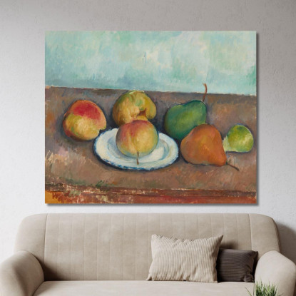 Natura Morta Di Mele E Pere Paul Cézanne pcz191 quadro stampato su tela