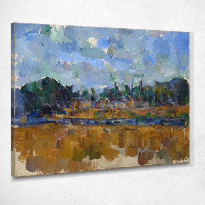 Lungofiume Paul Cézanne pcz201 quadro stampato su tela